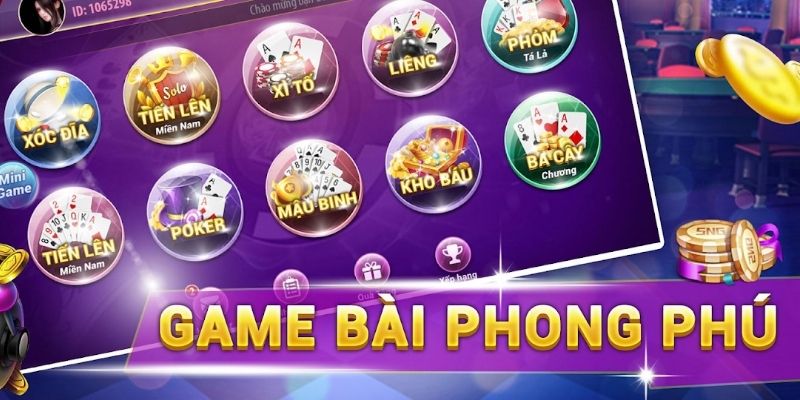 Nhiều game bài 789BET cho bạn lựa chọn