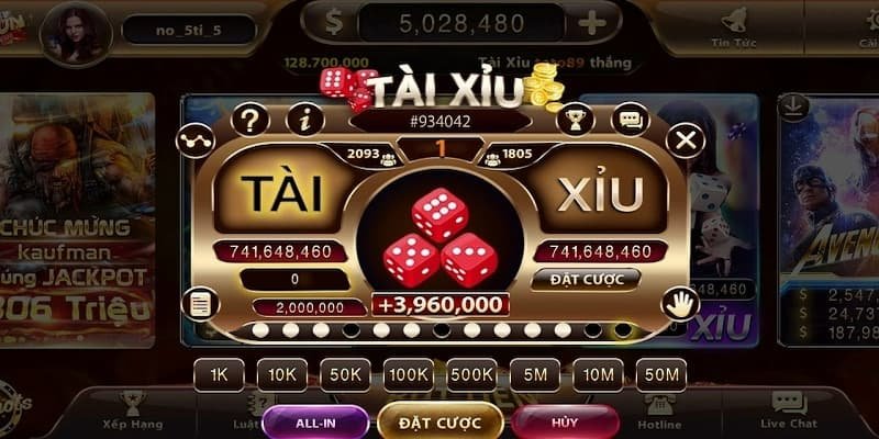 Chơi Tài xỉu 789BET chỉ với vài cú click chuột đơn giản